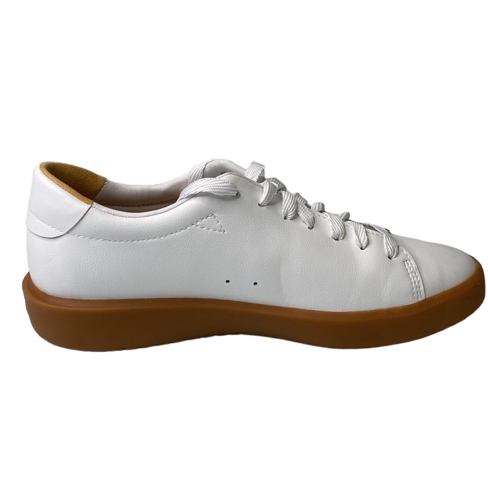 Everlane The ReLeather Tennis Shoe Gum Sole Lace Up Sneakers Leather Retro - Picture 5 of 14